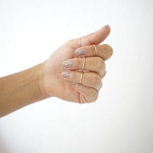 Thin Gold Stackable Ring
