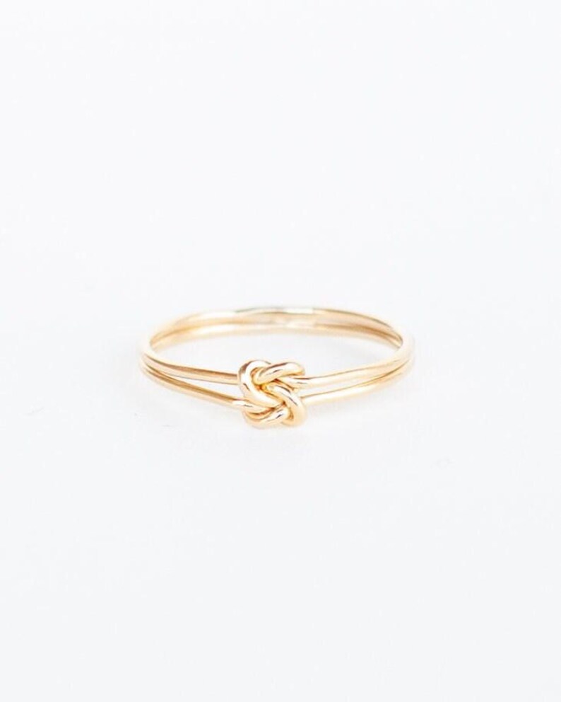 Gold Double Knot Ring