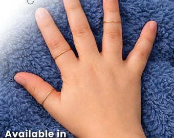Handmade Baby Ring - 14k Gold Filled Toddler Jewelry - Keepsake Baby Shower Gift - Tiny Gold Ring for Newborn - Size 0 to 5