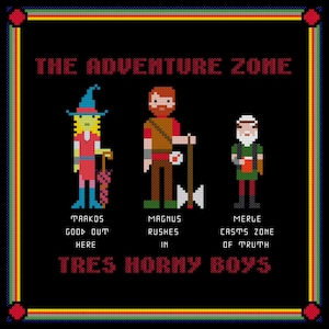 The Adventure Zone cross stitch pattern