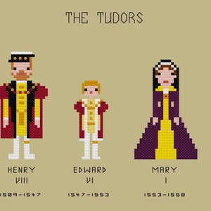 The Tudors Cross Stitch PDF Pattern