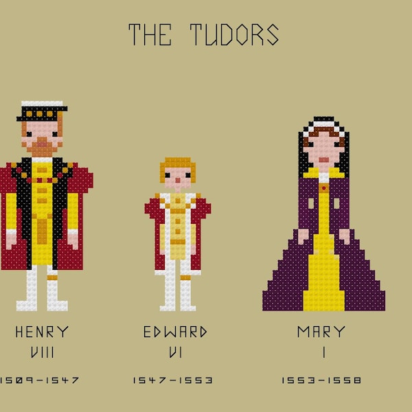 The Tudors Cross Stitch PDF Pattern