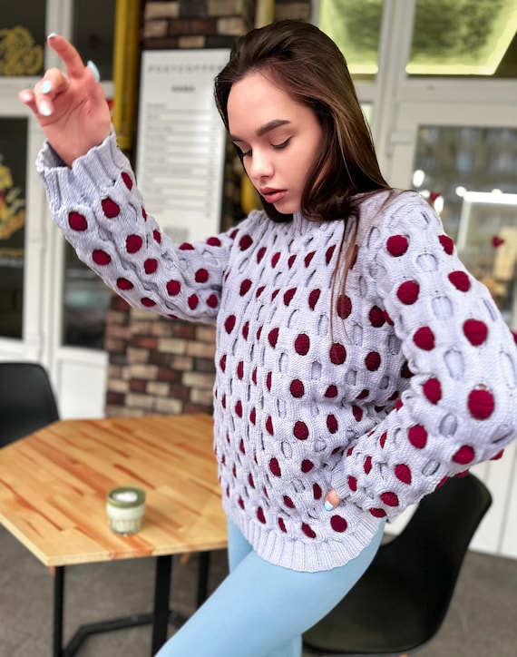 Grober Wollpullover für Übergroßer Pullover aus Merinowolle