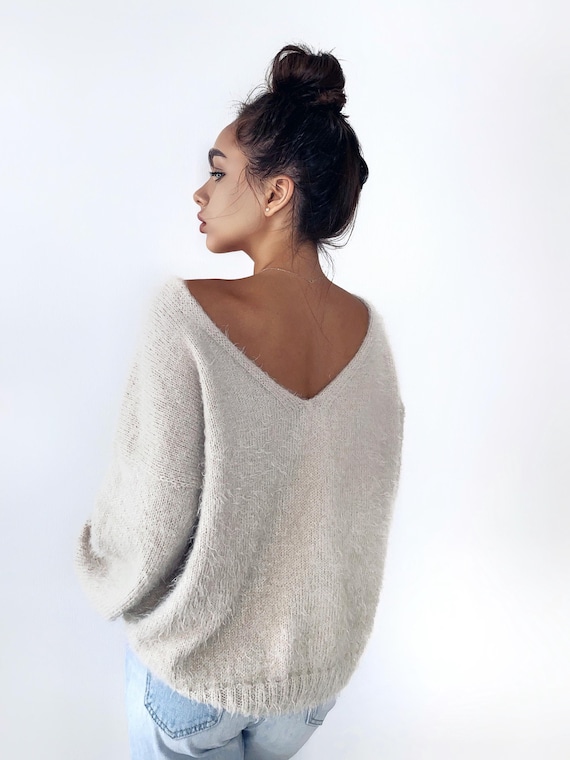 Fluffy loose knit beige 【公式通販】