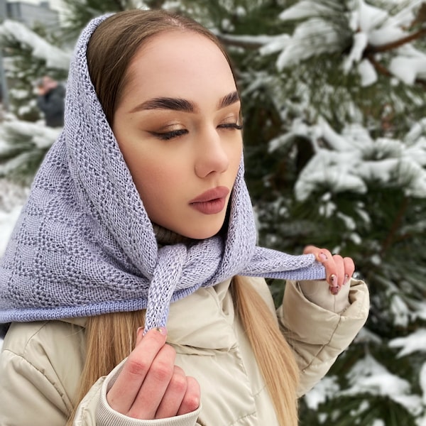 Winter Head Scarf Etsy