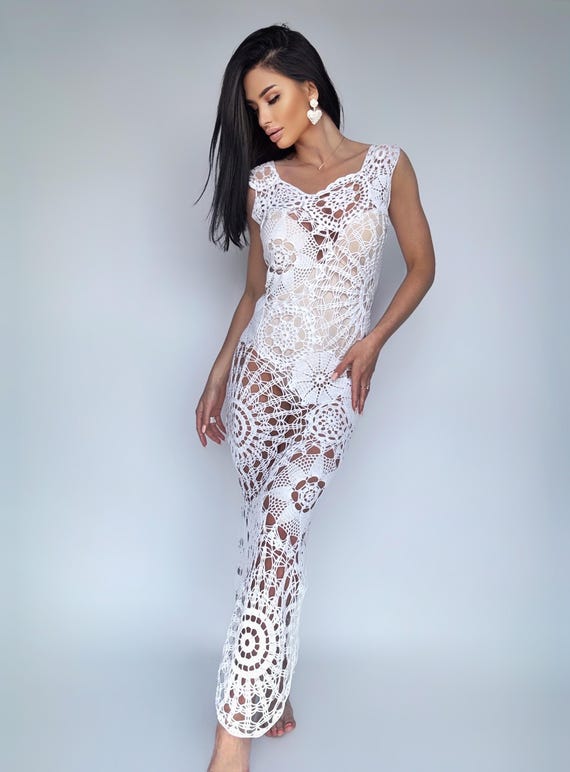 white lace beach cover up dress LUVVITT Women's Lace Deep V Neck Sheer Mini Dress  Flirty Beach Cover-Up,  Lightweight Summer Swimwear Cover-Up