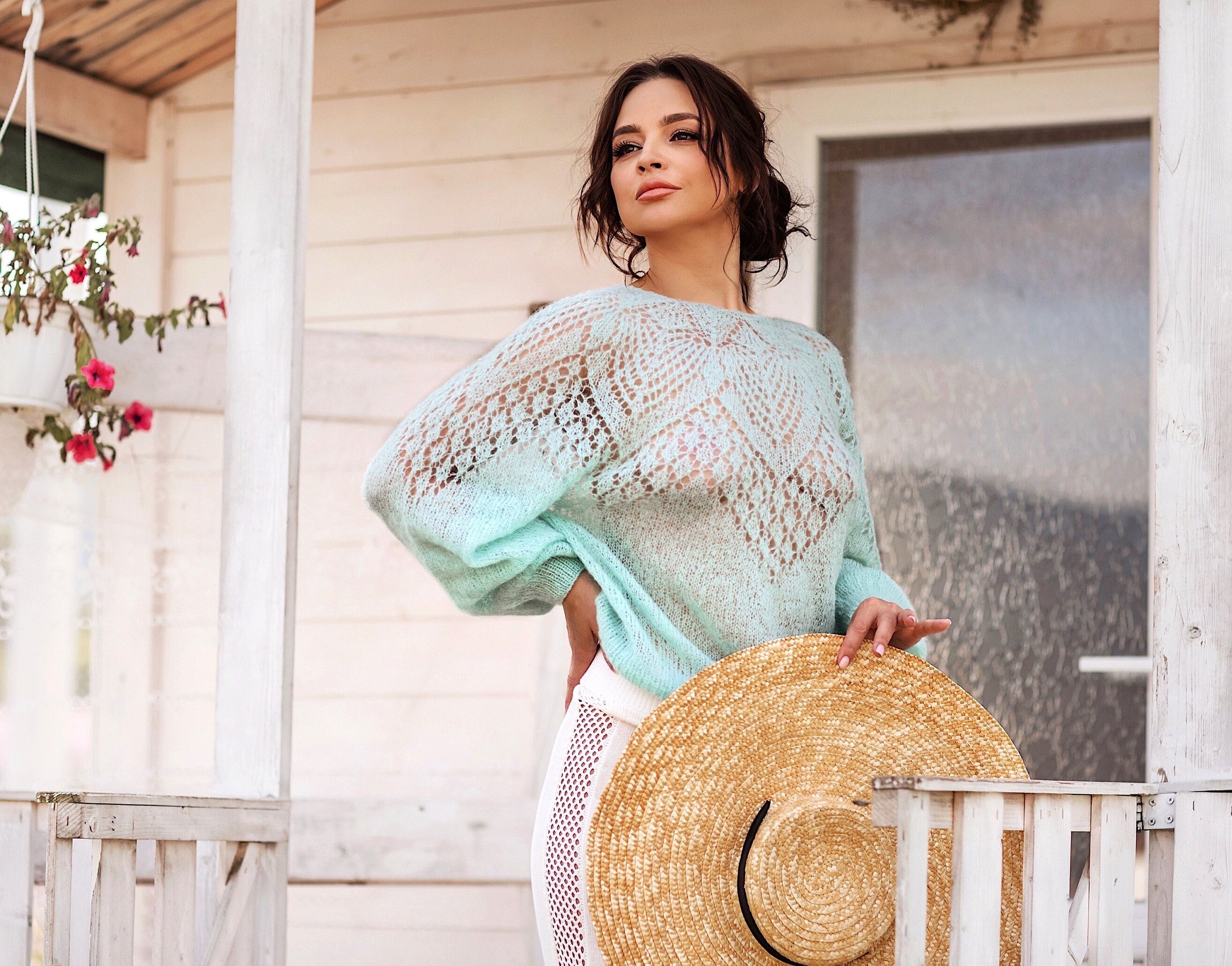 White Wool Shrug Etsy
