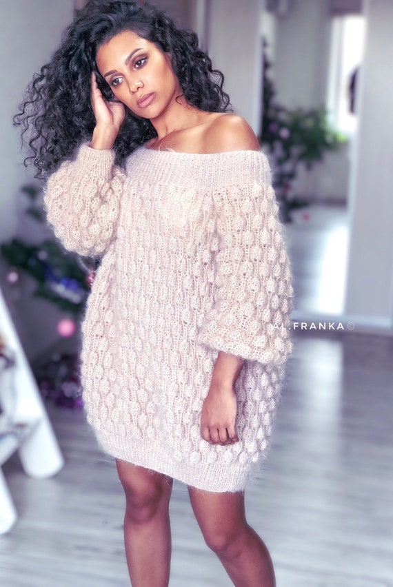 loose knit sweater dress