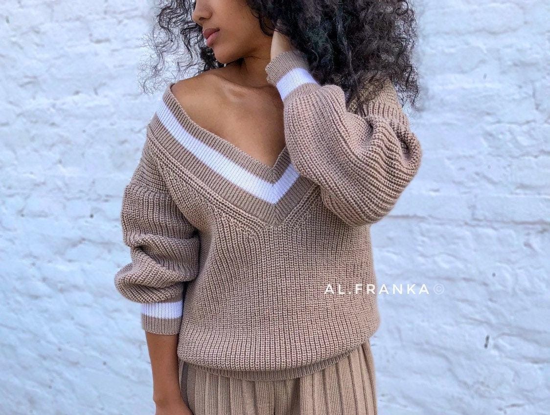 Zadig&Voltaire Alma fijngebreide trui van merino wol • Steenrood • de