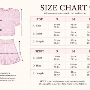 Hot Pink Knit Skirt Set, Cotton Two Piece Set, Handmade Knitted Matching Set, Women Co Ord Set, Mini Skirt Outfit Summer, Set Women image 20