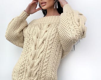Hand Knit Sweater Dresses Women Light Beige off Shoulder Sweater Dress Long Cable Wool Sweater Knitted One Shoulder Dress Big Cozy Pullover - Etsy Hand Knit Sweater Dresses Women Light Beige off Shoulder Sweater Dress Long Cable Wool Sweater Knitted One Shoulder Dress Big Cozy Pullover - Etsy