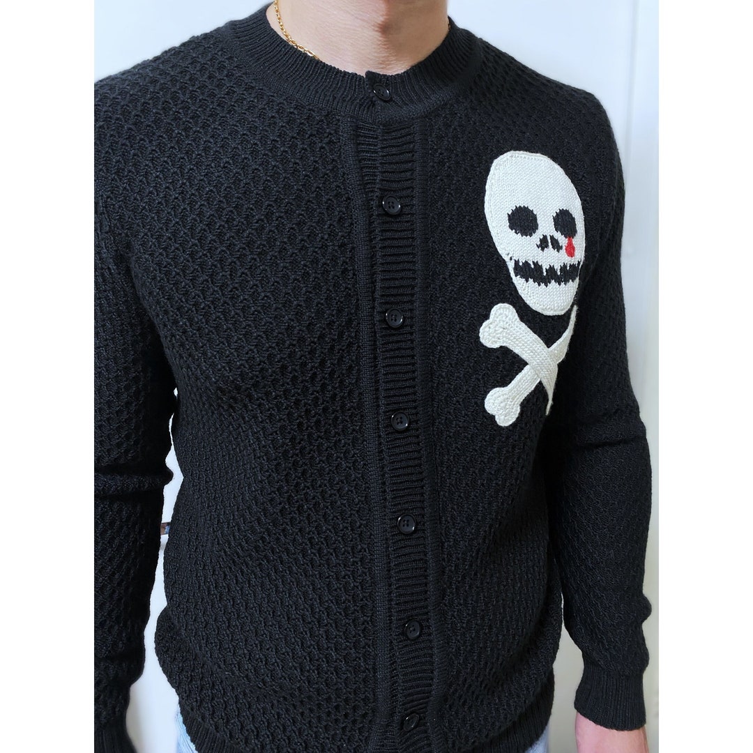 トップス SKULL CAMO CARDIGAN - BLACK Skull Smasher Cardigan | Killstar