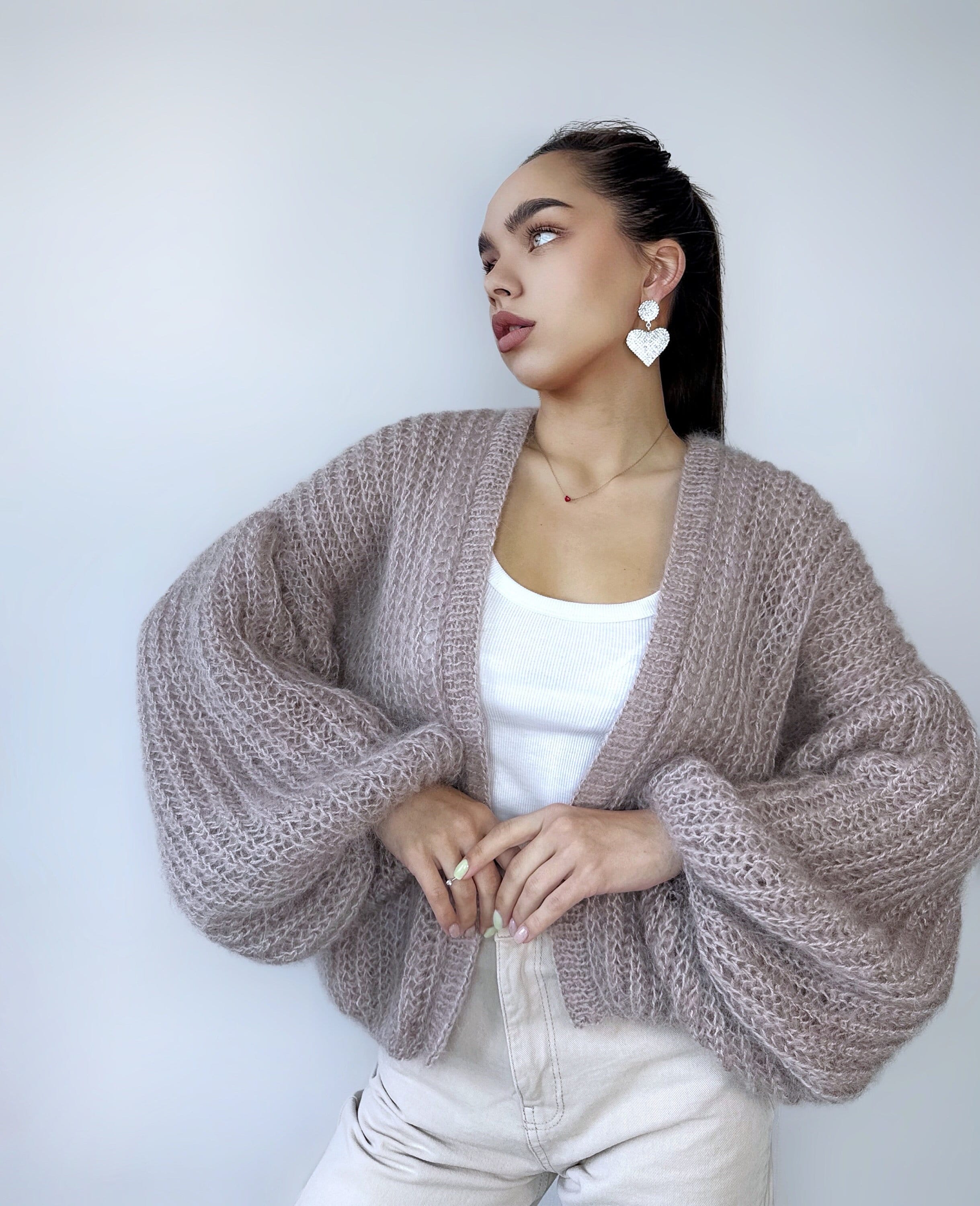 Mohair Cardigan - Etsy Mohair Cardigan - Etsy