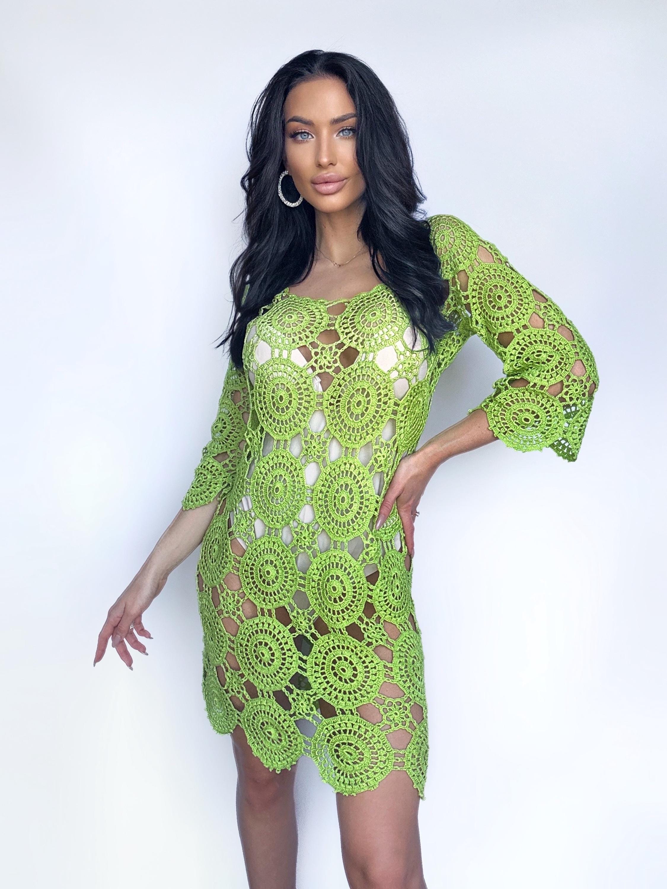 cover up for green dress Rhinestones Fringe Emerald Green Satin Mermaid Prom Dress main image 1