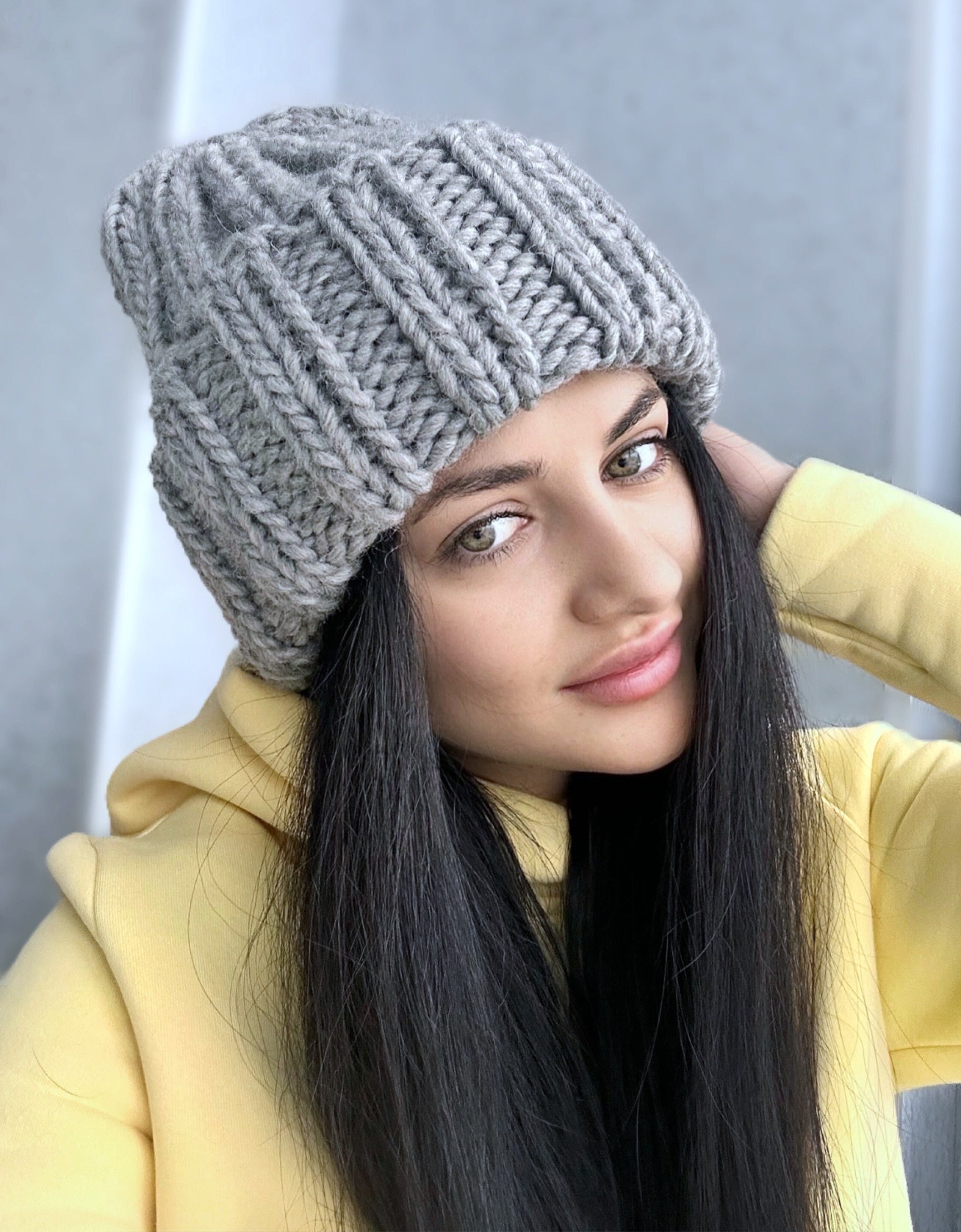 Cappello Invernale Da Uomo E Da Donna, Caldo Berretto Lavorato A Maglia Taglia Unica Nero~p152381489 - Foto 7