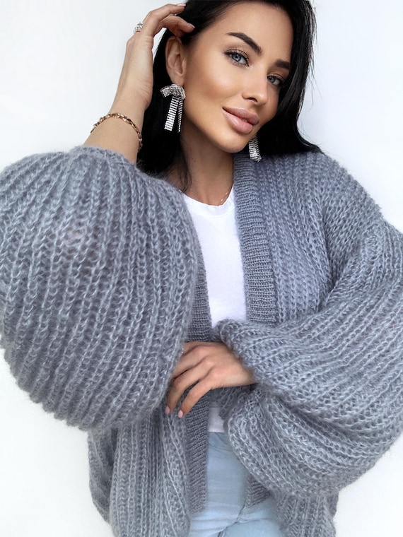 Cardigan Felpa Coprispalle Cardigan In Mohair Donna Cardigan Da - Main Image