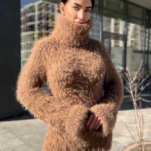 Fluffy Wool Dress - Etsy