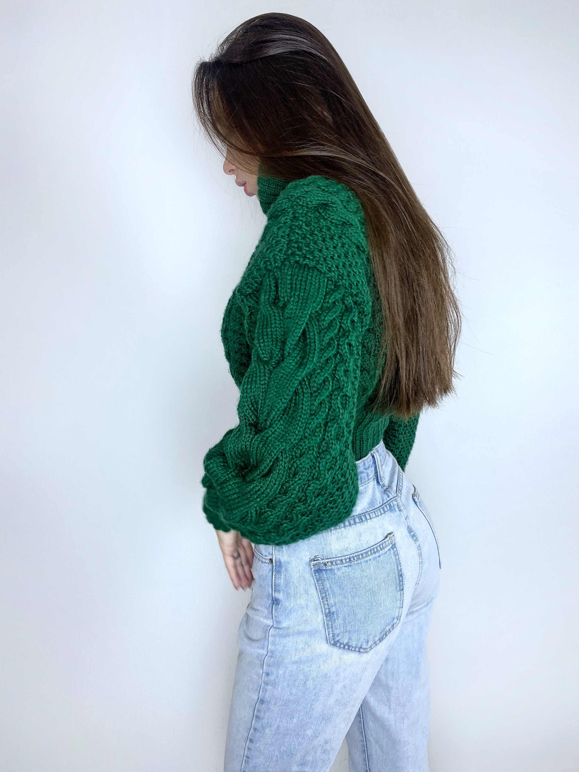 Maglione da donna autunno inverno dolceva lavorato a