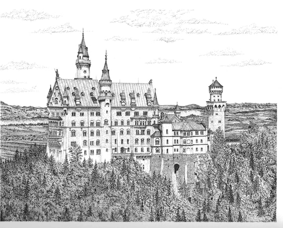 Neuschwanstein Castle Limited Edition Print - Etsy