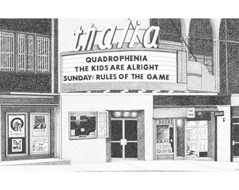 NYC Thalia Theatre Print, Upper West Side, Movie Theater Wall Art