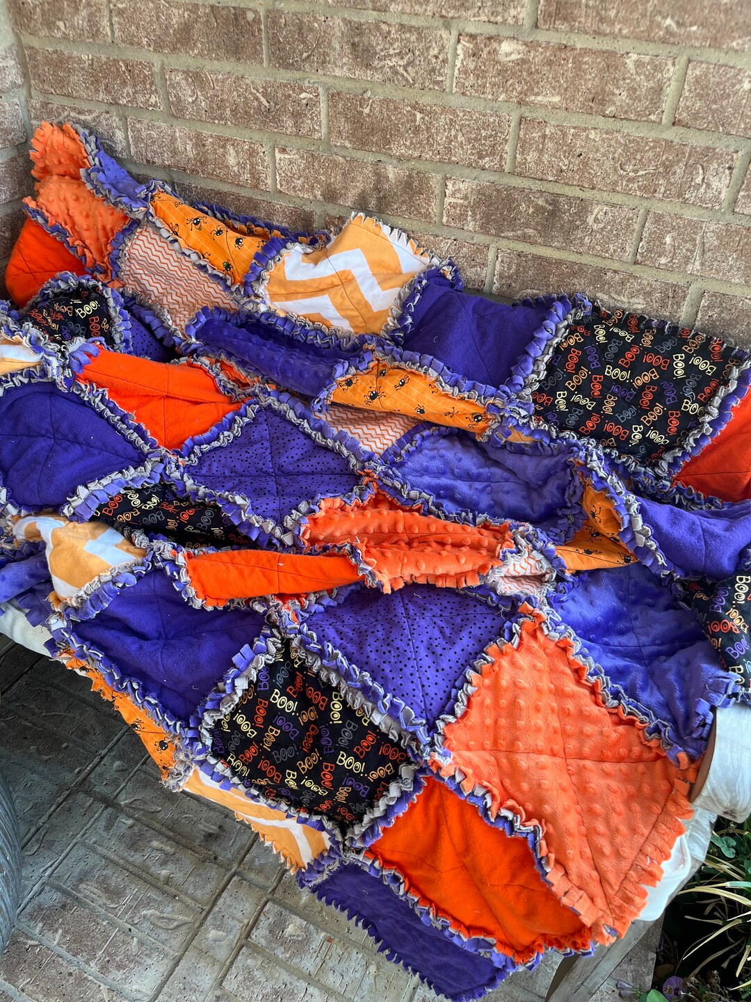 Fun Halloween Boo Quilt ~ Rag Time Quilt - Etsy