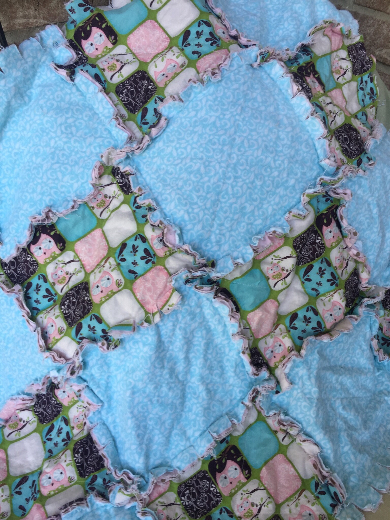 Sweet Owl ~ Girl Rag Time Quilt