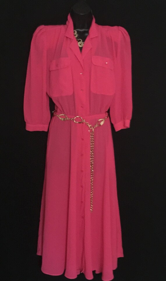hot pink chiffon