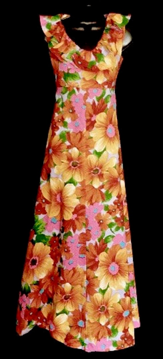 Vintage 60's Hawaiian Style Hostess Dress VG246