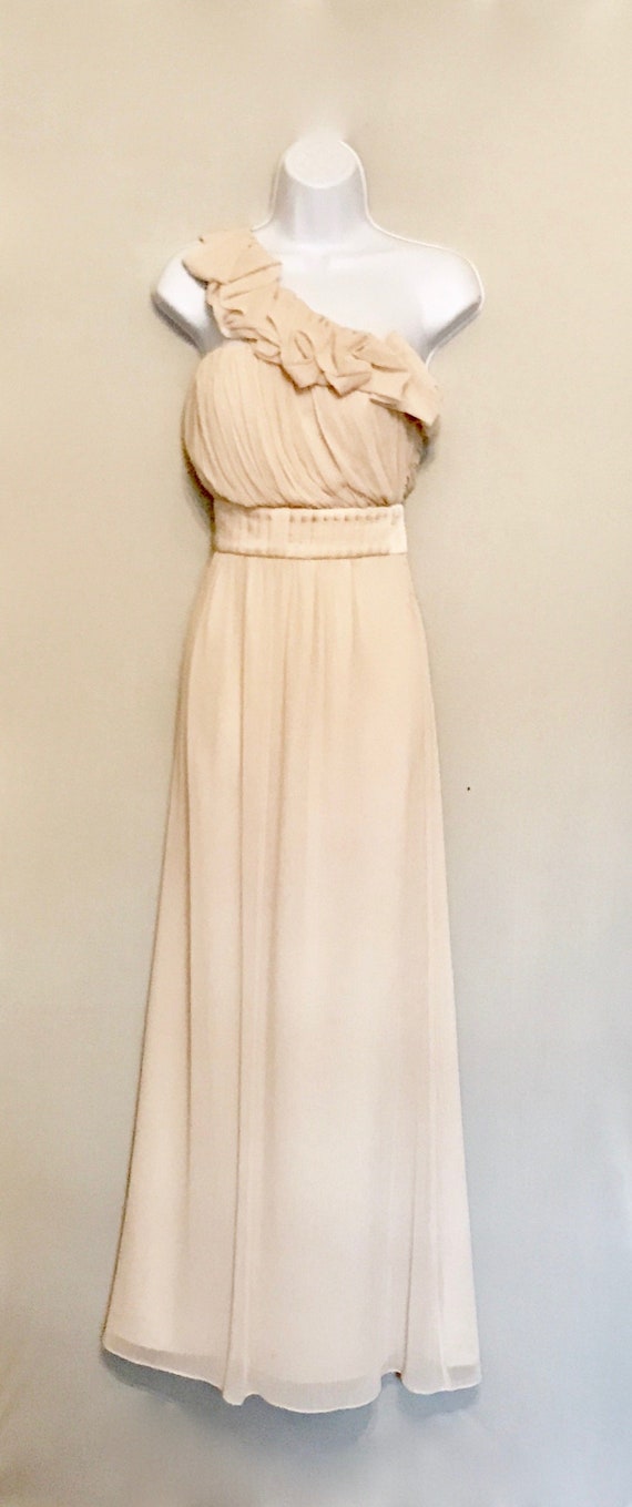 vintage one shoulder dress