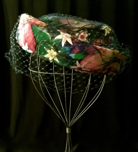 40's Multi-Colored Ladies Day Hat VG0012