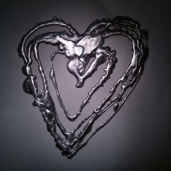 Love You More, aluminium wall sculpture