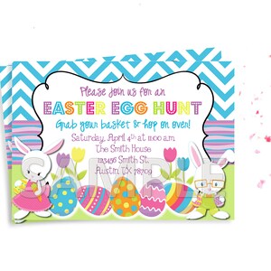 Easter Egg Hunt Invitation, Easter Party Invitation, Easter Birthday Party Invitation, Easter Invitation, Printable Easter Invitation