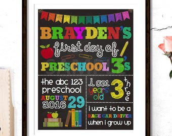 Back to School Sign, First Day of School, Back to School Poster, 1st Day of School, School Printable, Printable Sign,Printable School Poster