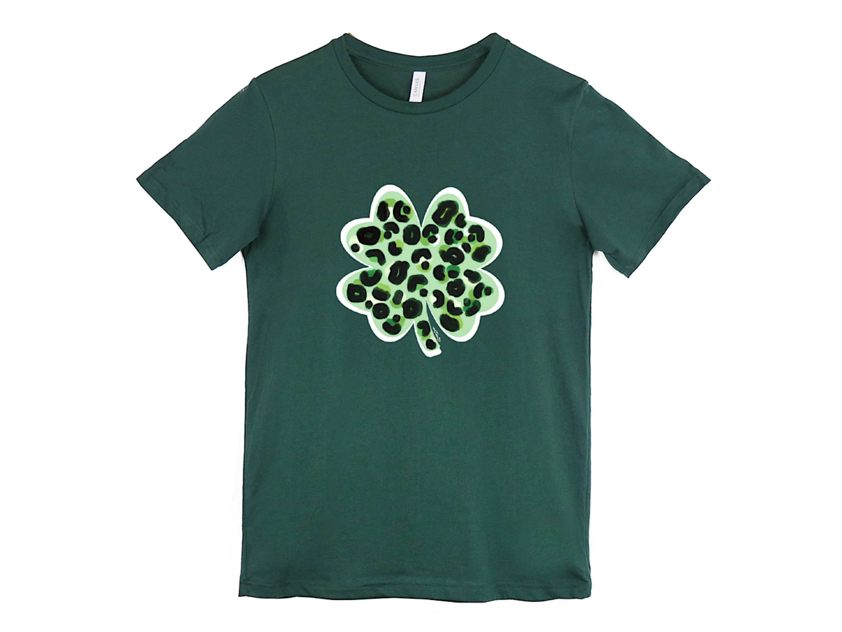 St. Patrick's Day Shirt Clover Shirt Leopard Shirt Luck - Etsy