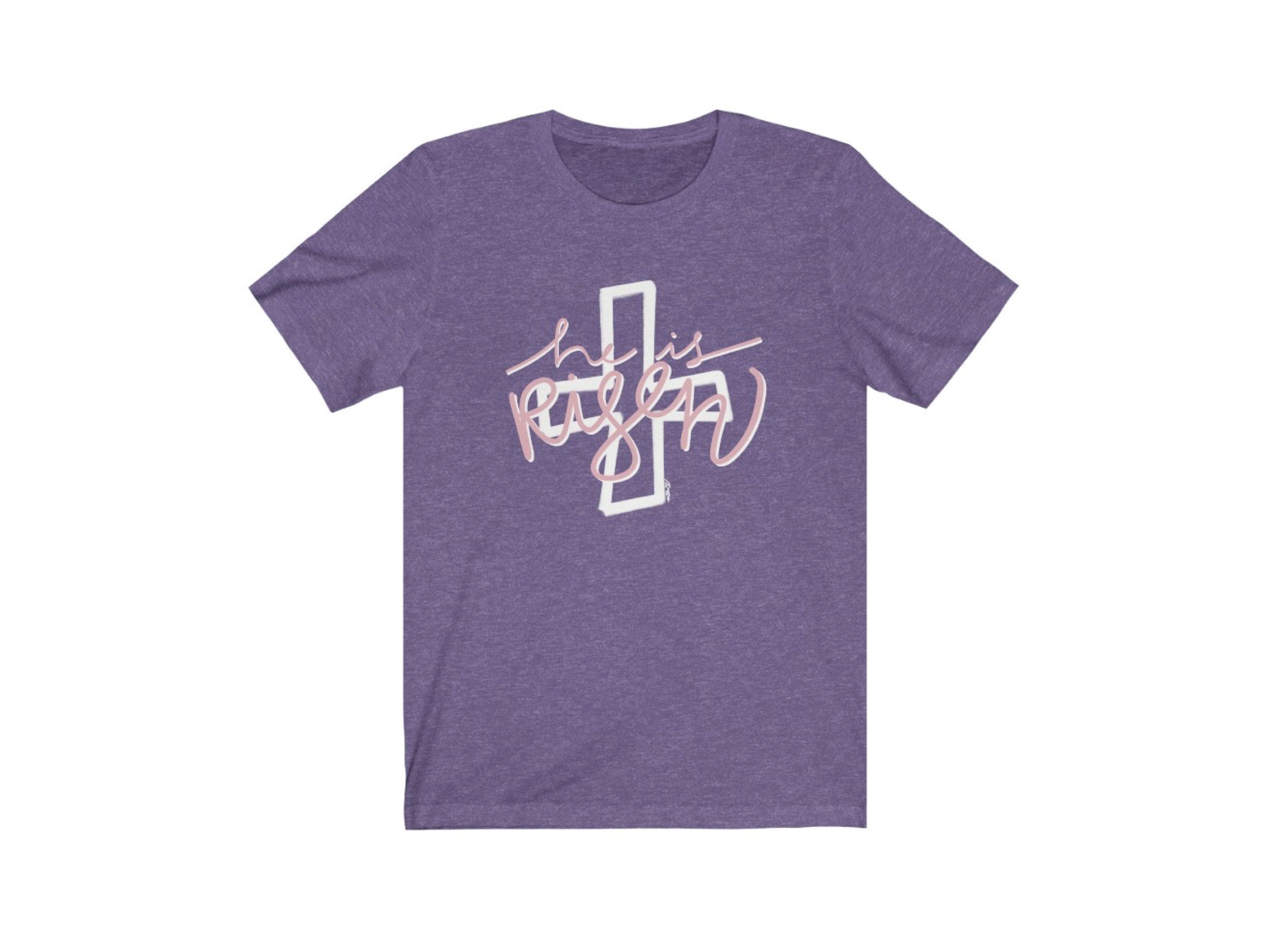 He is Risen Shirt Easter Shirt Purple 