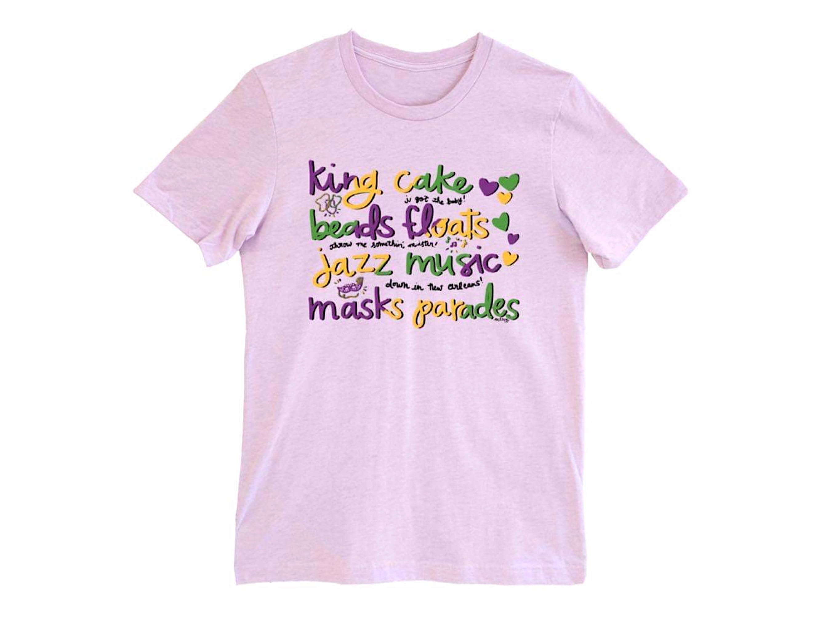 Mardi Gras Shirt Louisiana Shirt Nola Shirt I Love Mardi Etsy