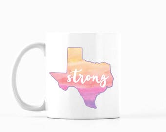Hurricane Harvey, Texas Strong, Hurricane Harvey Relief, Texas Strong Mug, Houston Strong, Pray for Texas, Pray for Houston, Harvey Relief