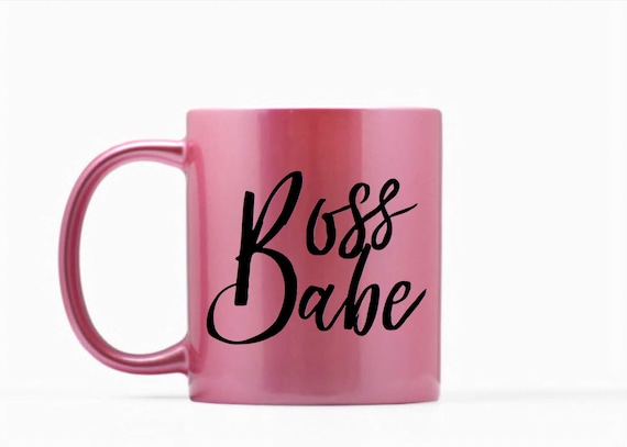Boss Babe Mug, Boss Babe Coffee Mug, Boss Babe Tea Mug, Pink Mug, Boss Mug, Inspirational Mug, Funny Mug, Boss Gift, Gift for Her Il_570xn