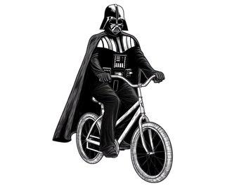 Darth Vader Sticker - Riding With The Dark Side