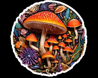 Magic Mushroom Sticker