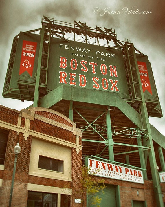 Boston Red Sox Fenway Park Scoreboard Art Print