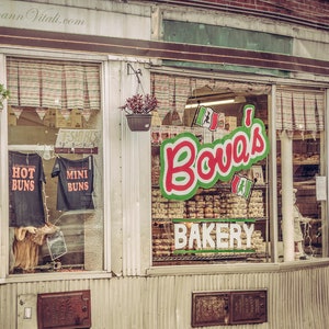 Boston Photography, Bova&#39;s Bakery, Boston North End, Kitchen Art, Little Italy Prints, Framed or Unframed Print or Canvas Gallery Wrap