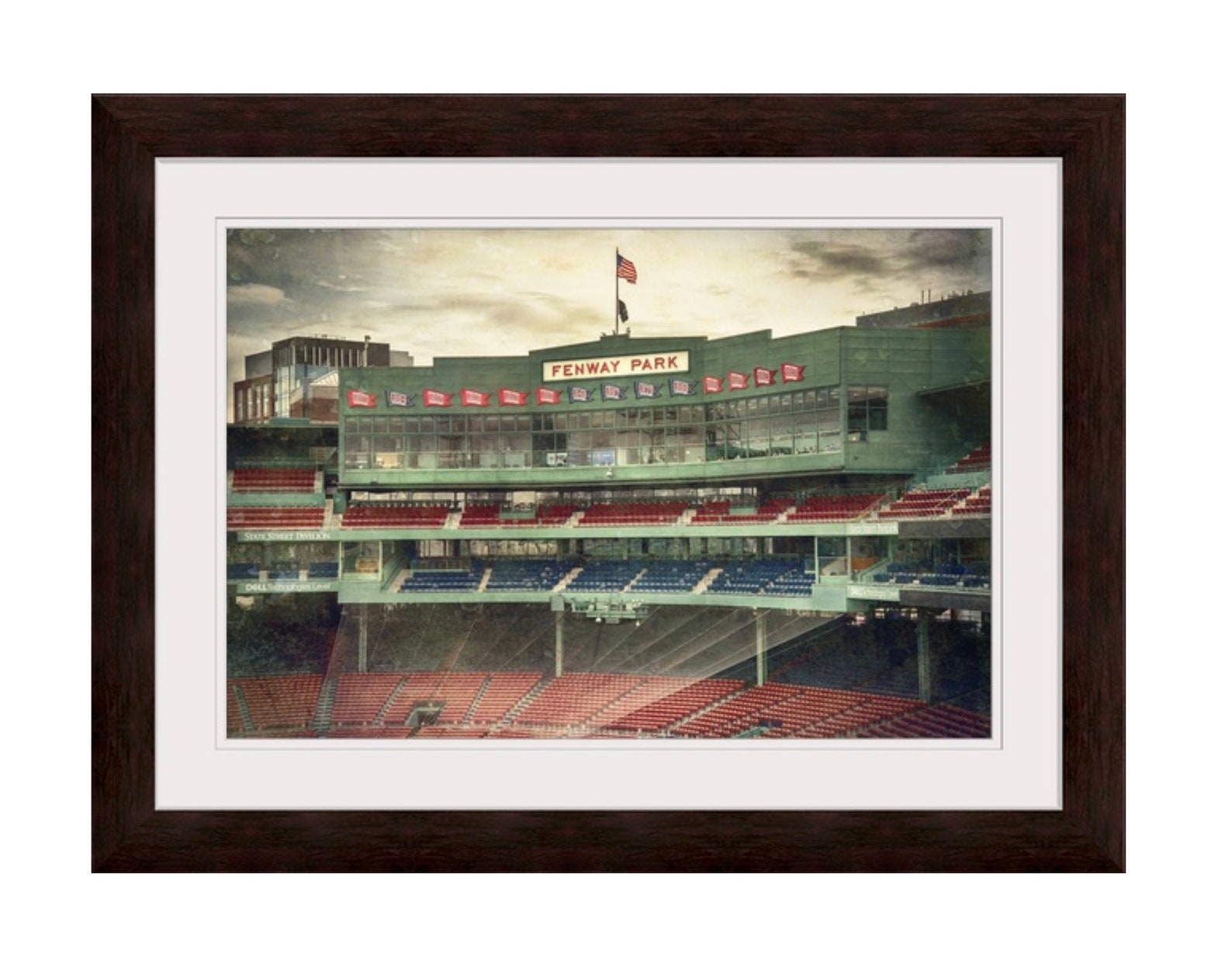 Fenway Park Press Box Boston Red Sox Wall Decor Red Sox Etsy