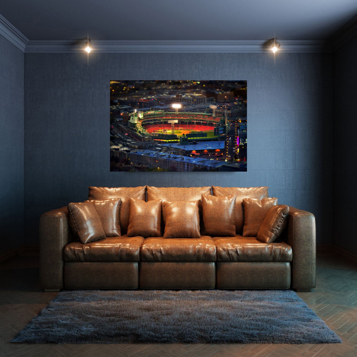 Large Fenway Park Night Aerial View Fenway Park Wall Art - Etsy