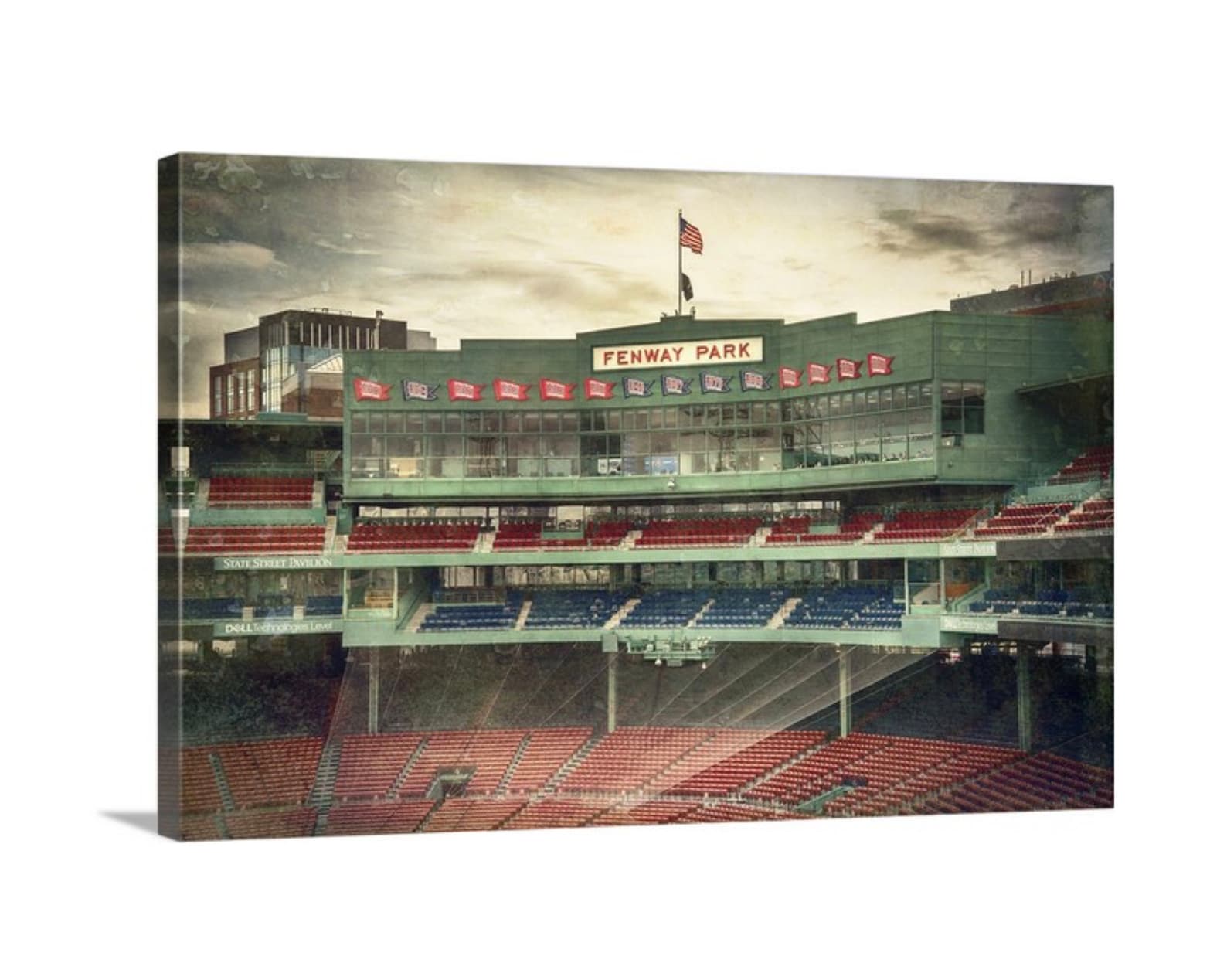 Fenway Park Press Box Boston Red Sox Wall Decor Red Sox Etsy