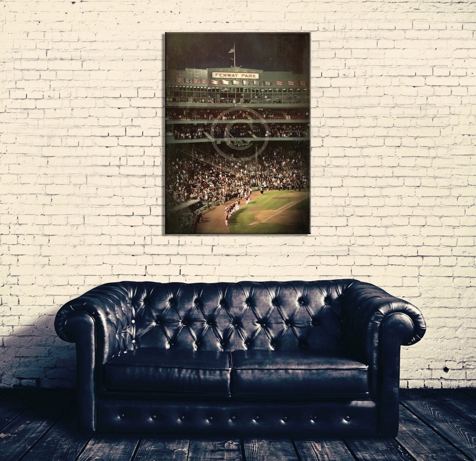 Fenway Park Boston Red Sox Wall Art Vintage Red Sox Sports Etsy
