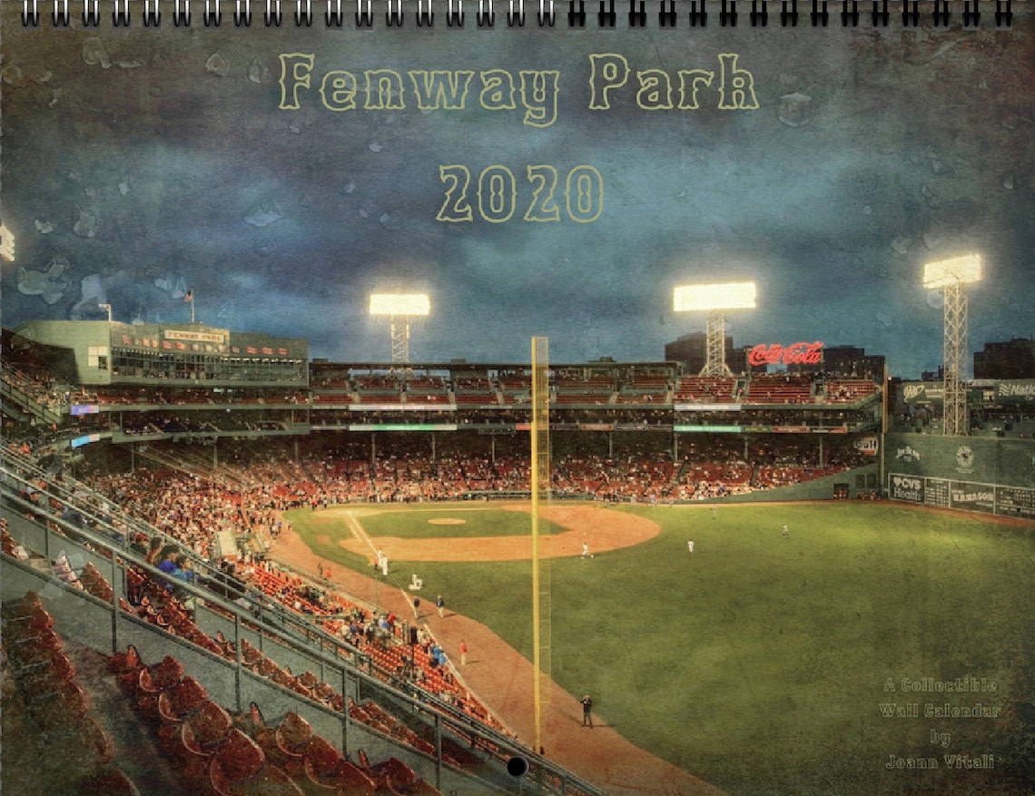 2020 Fenway Park Red Sox Calendar Boston Red Sox Calendar Etsy