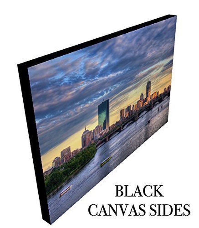 Boston Skyline Canvas Print, Charles River, Massachusetts Wall Art image 5