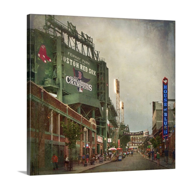 Fenway Park Boston Red Sox Vintage Baseball Decor Man Cave Etsy
