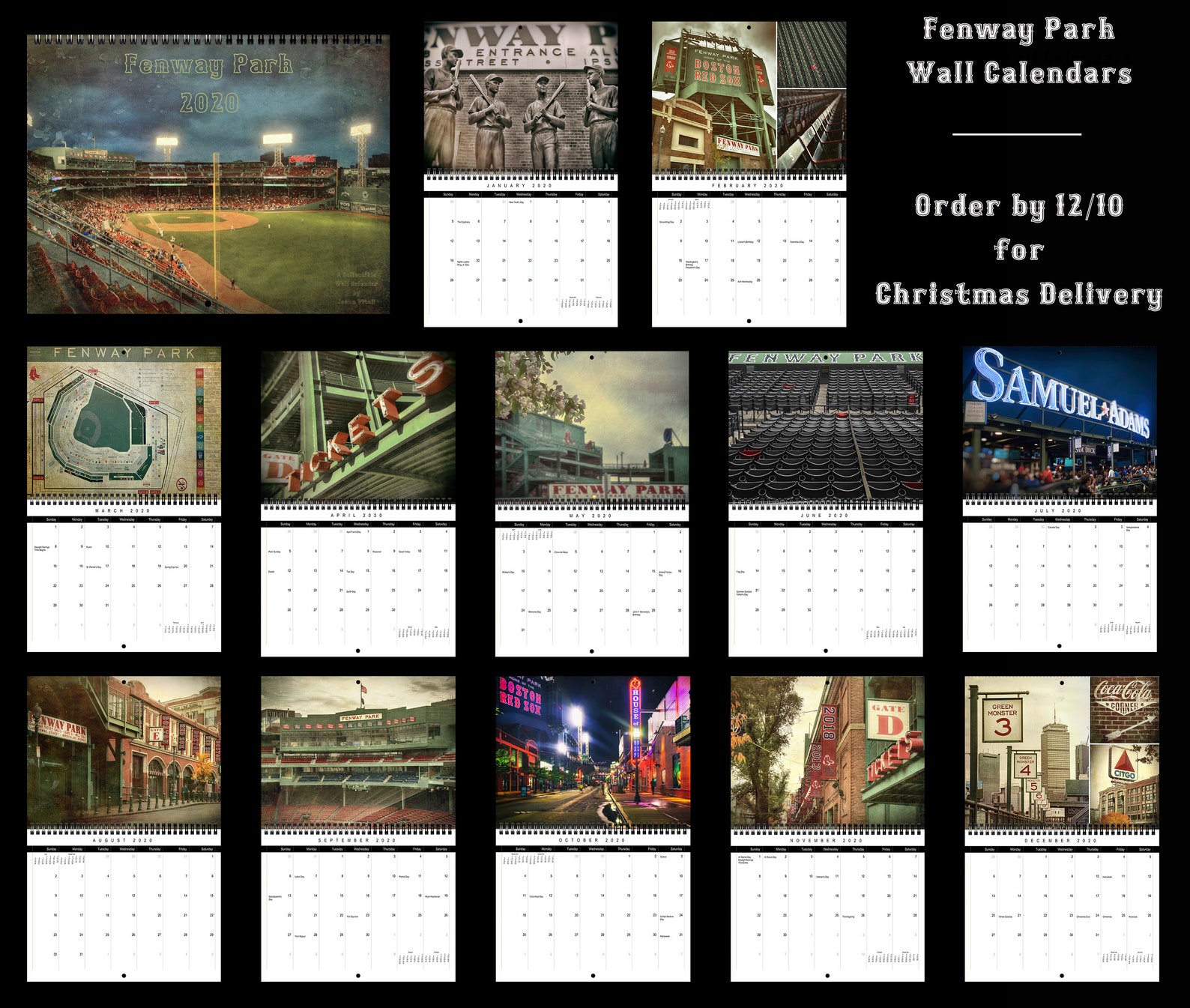 2020-fenway-park-red-sox-calendar-boston-red-sox-calendar-etsy